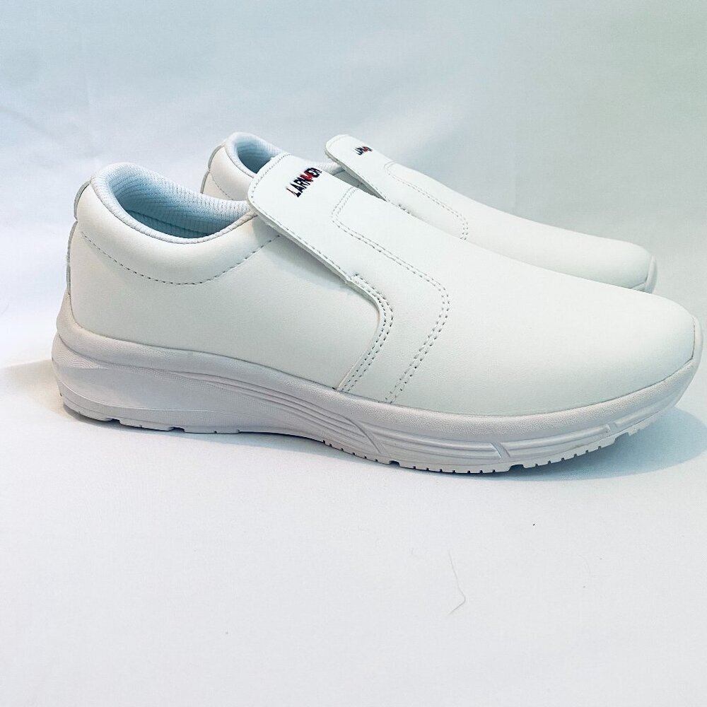 LarnMern Chef Shoe, Medical Shoe, Work Sneaker, Size 37(US 5), white, slip on - Picture 3 of 6